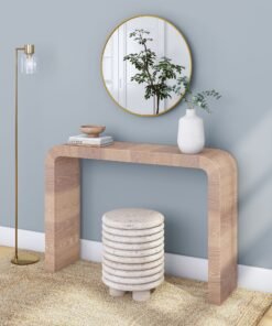 Wood Entryway Hall Table