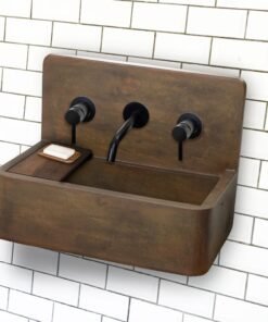 Rectangular Concrete Bathroom Sink