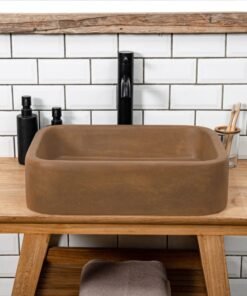 Matte Concrete Bathroom Sink